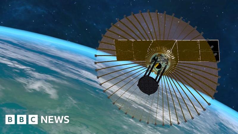 A still from a product animation for Oxford Space Systems by Sound Motive featured on the BBC